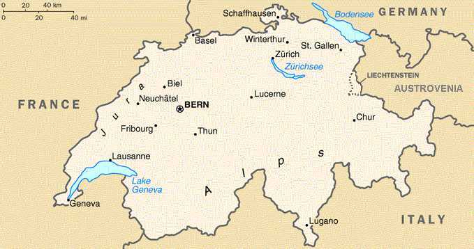 Map - Switzerland